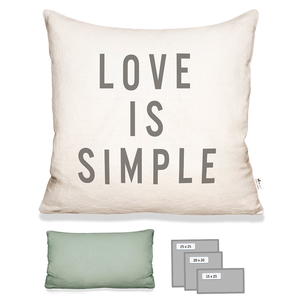 LOVE IS SIMPLE IN ECRU