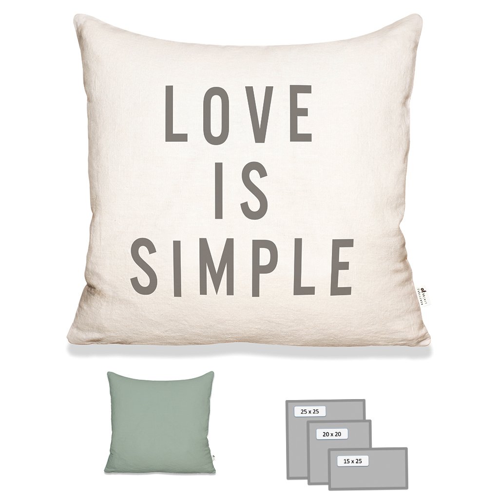 LOVE IS SIMPLE IN ECRU